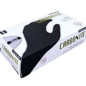 Carbonite Nitrile Gloves - Black, Latex-Free, Powder-Free
