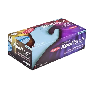 Kooltouch Nitrile Gloves - Latex-Free, Violet Blue, Powder-Free